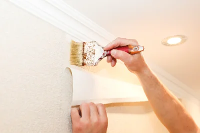Pose de papier peint à Briennon — revêtements muraux et toiles de verre